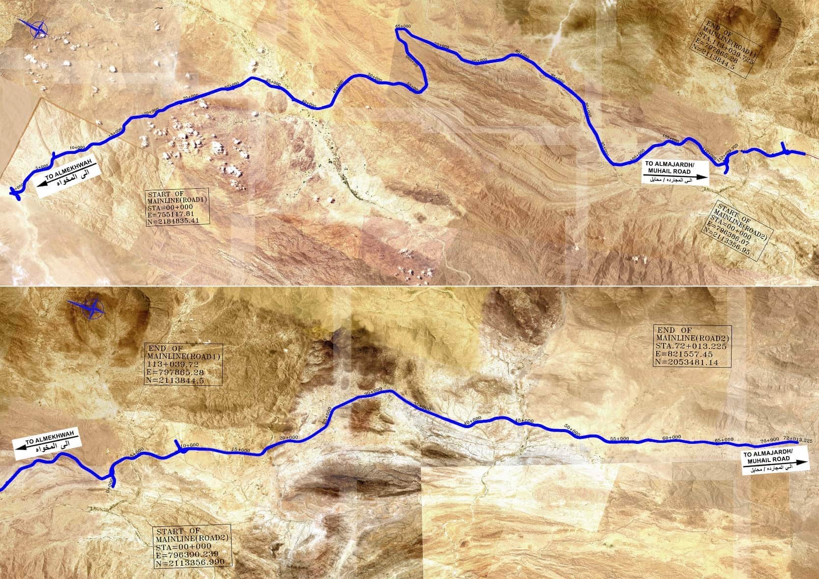 Dualization of Al - Mekhwa, Al - Majardah, Muhail Road