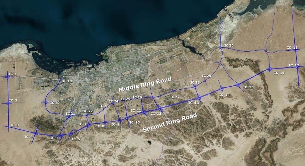 Feasibility and Designs Study of Middle and Second Ring Road