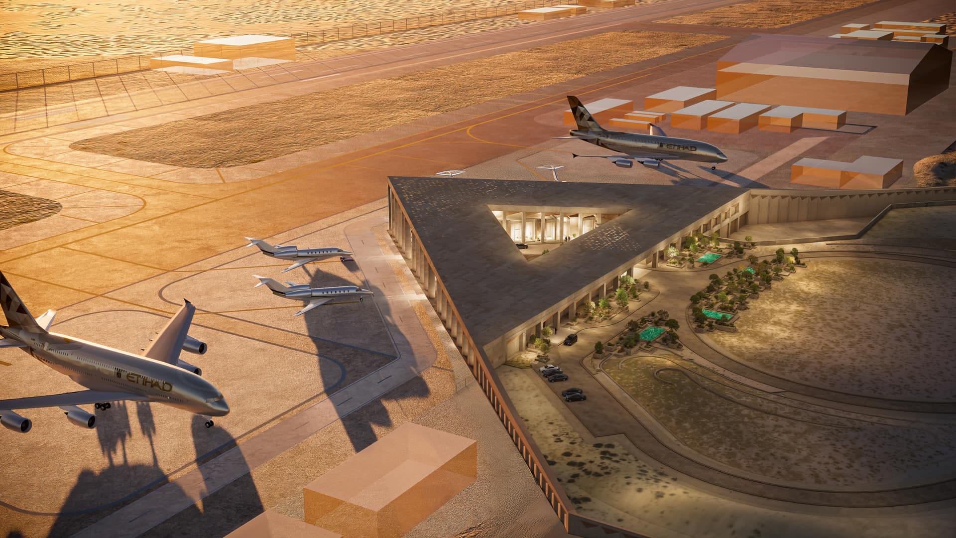 Ras Al - Hikmah Airport Buildings