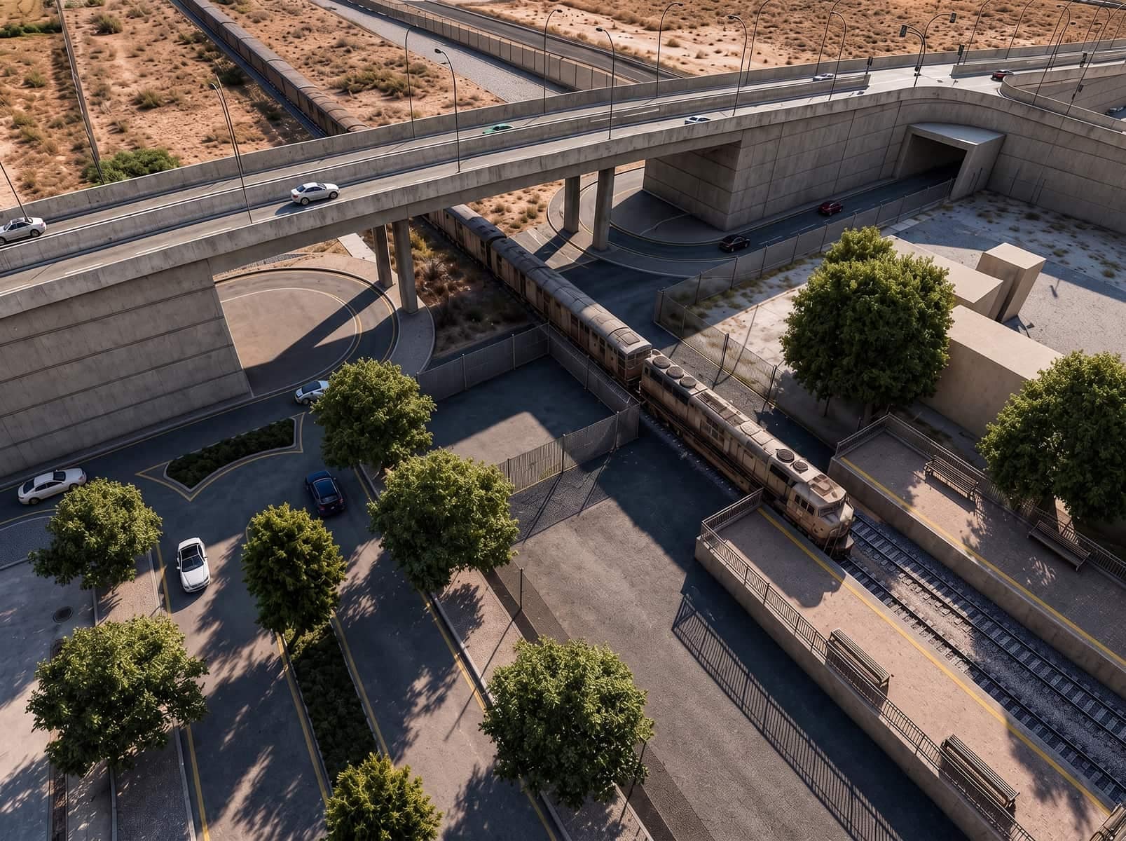 Riyadh & Dammam Concrete Bridges Over Saudi Railway (line 2)