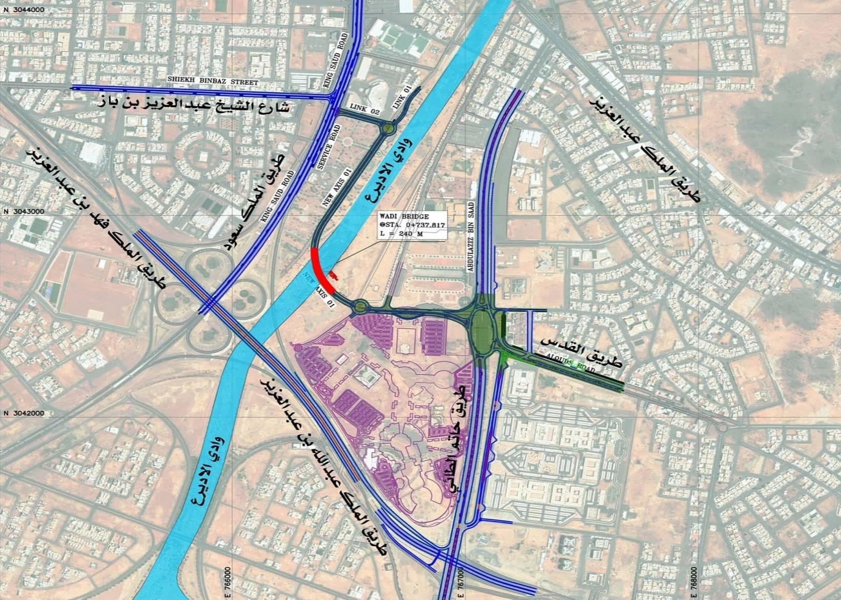 Road and Interchange Design for Access to the Civil City in Hail