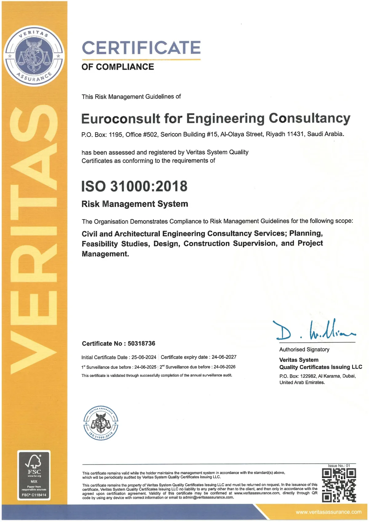 Euro Consult - ISO Certificates (More)