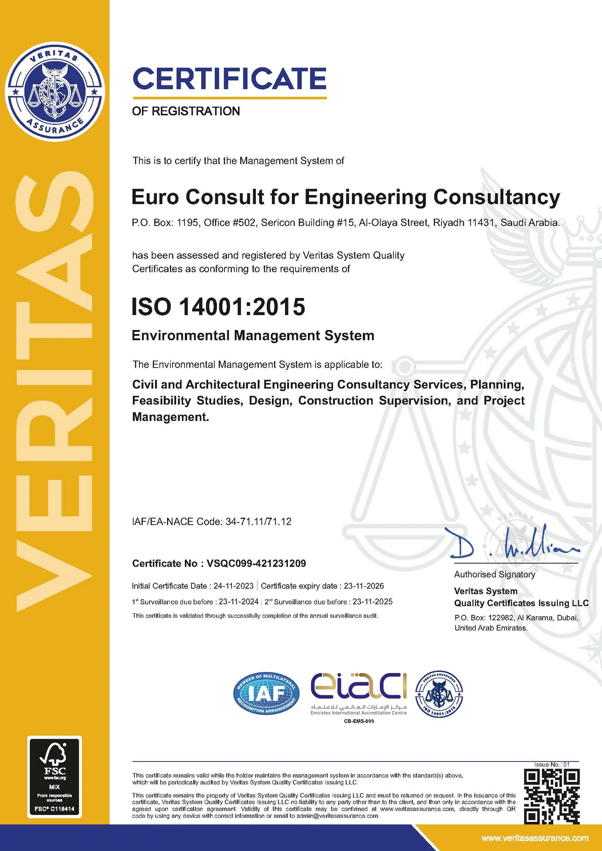 Euro Consult - ISO Certificates (More)