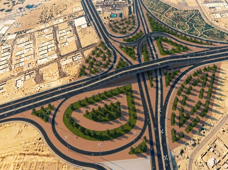 Intersection of King Faisal with Prince Fahd and Prince Sultan Roads