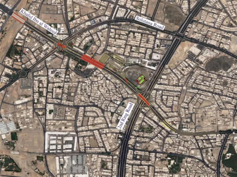 Road Network Study Around Al - Qublatain Mosque Project