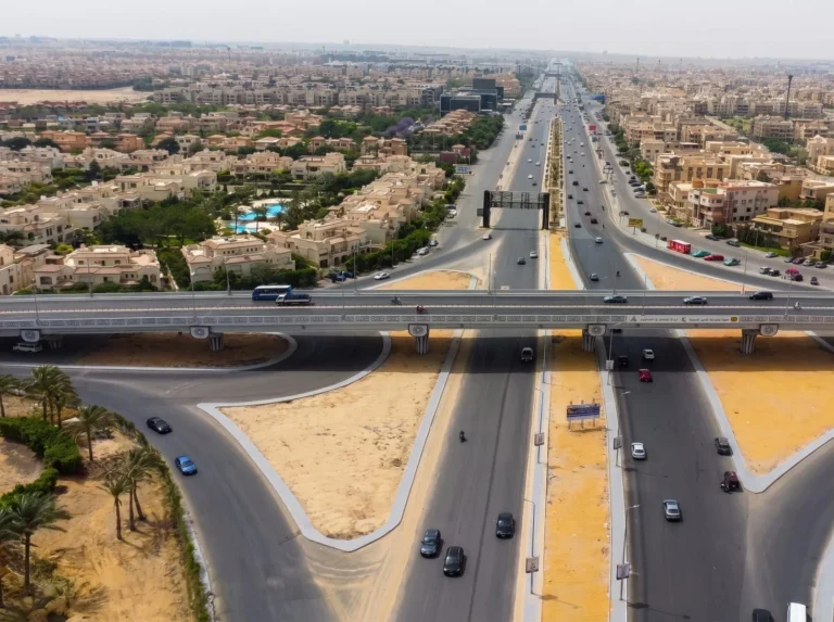 Sayed Darwish Bridge at the Intersection of Sadat Axis with Mohamed Naguib St